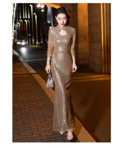 Các mẫu đầm dạ hội sang trọng Đầm dự tiệc cao cấp kiểu Hàn Quốc - VDH35 (4)