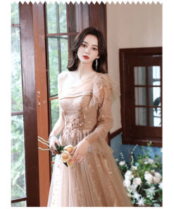 Mẫu đầm dạ hội cao cấp Đầm dự tiệc kiểu Hàn Quốc mẫu - VDH37 (3)