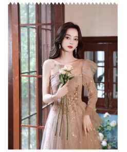 Mẫu đầm dạ hội cao cấp Đầm dự tiệc kiểu Hàn Quốc mẫu - VDH37 (3)