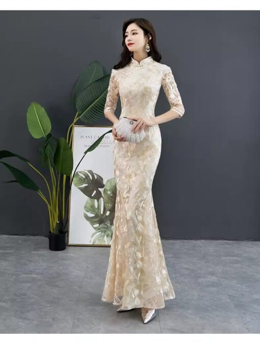 Đầm dạ hội cao cấp Sườn Xám Dạ Hội Nữ Mùa Hè 2023 - VDH73 (7)