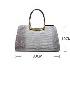Túi xách nữ hàng hiệu chất liệu da bò vân cá sấu -STX359