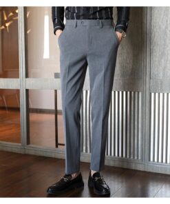 Quần tây nam hàng hiệu màu xám tro QT01 (5)