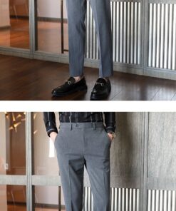 Quần tây nam hàng hiệu màu xám tro QT01 (5)
