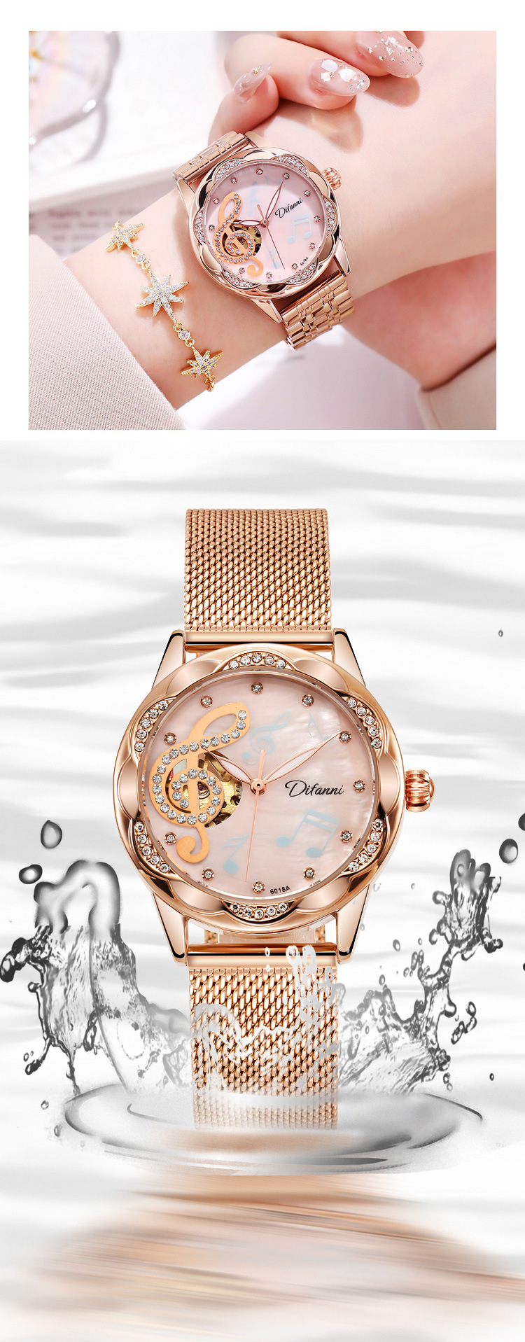 Đồng hồ nữ hàng hiệu cao cấp - DH202 (1)