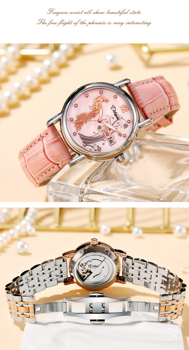 Đồng hồ nữ hàng hiệu đồng hồ cơ - DH203