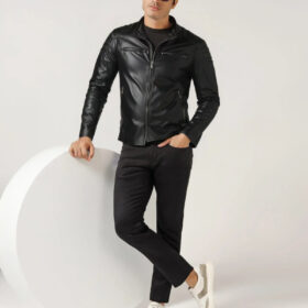 Áo Da Bò áo khoách nam hàng hiệu - AD149 (2)