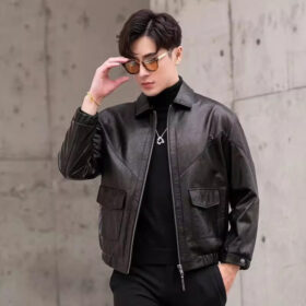 Áo khoác da nam chính hãng - AD138 (1)