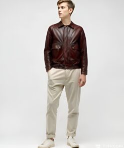 Áo khoách da bò nam hàng hiệu - AD142 (1)