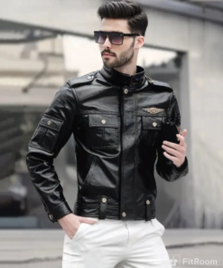 Áo nam da bò hàng hiệu Hà Nội TPHCM - AD157 (1)