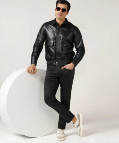 Tìm Áo Da Bò Nam hàng hiệu - AD158 (7)