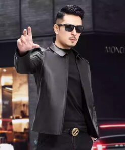 Áo khoách Da Bò Nam hàng hiệu TPHCM - AD160 (2)