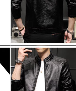 Mua áo da nam cao cấp thời trang - AD162