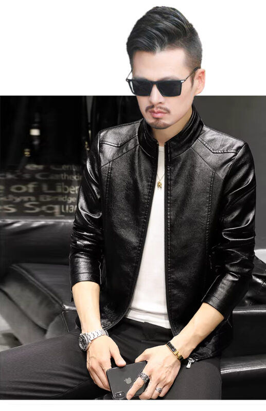 Mua áo da nam cao cấp thời trang - AD162