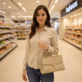 Túi xách đi chơi nữ hàng hiệu Shopviets - TX587 (2)