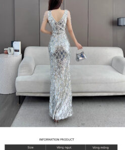 Đầm dạ hội đi đám cưới Shopviets TPHCM - VDH198 (3)