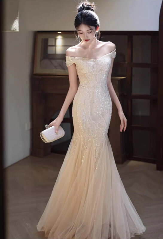 Địa chỉ bán đầm dạ hội đẹp ở tphcm - VDH155