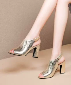 Giày sandal cao gót hở mũi dành cho nữ - GSD23 (5)