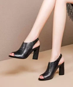 Giày sandal cao gót hở mũi dành cho nữ - GSD23 (5)