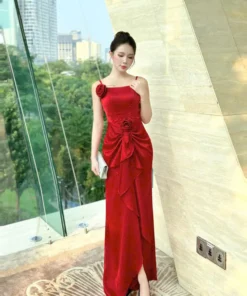 Đầm Dạ Hội Mango Nhún Eo RO208 Size S M L - DHLK10 (4)