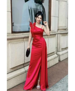 Đầm Dạ Hội Thiết Kế Lệch Vai Trẻ Trung - DHLK14 (7)