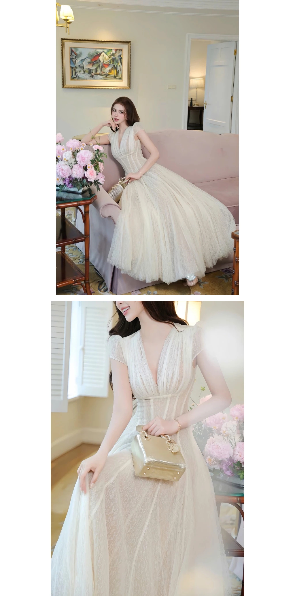 Đầm dạ hội Ren Dự Tiệc Y86 (Có Mút, 3 Lớp) Sang Trọng - DHLK19 (4)