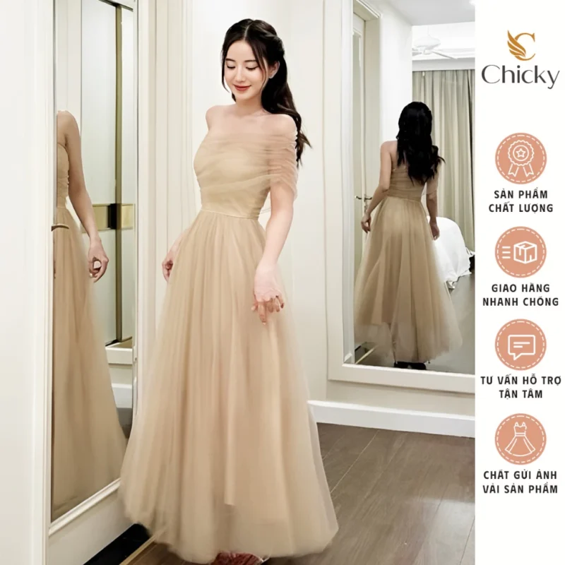 Đầm dạ hội cao cấp Dress Công Chúa Dự Tiệc Cúp Ngực - DHLK11 (3)