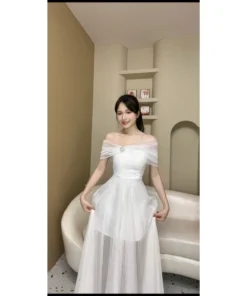 Đầm dạ hội sang trọng dự tiệc chất ren phối lưới - DHLK21 (4)
