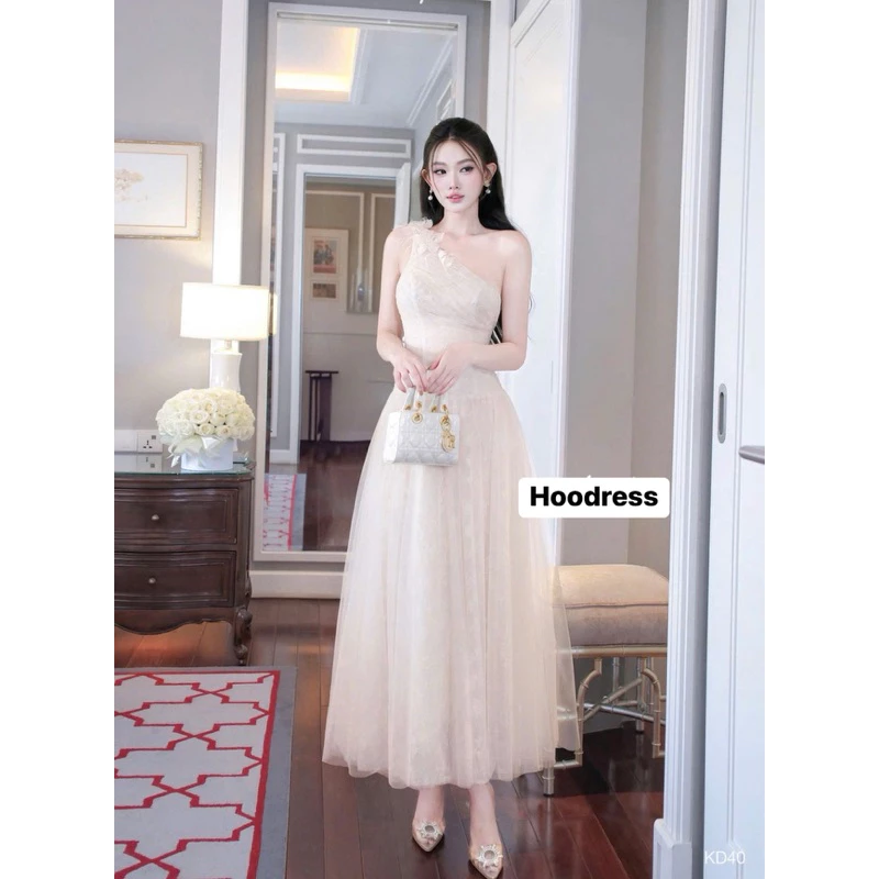 Đầm váy dạ hội cúp ngực phối ren tơ cao cấp - DHLK15 (1)