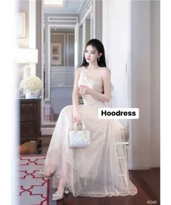 Đầm váy dạ hội cúp ngực phối ren tơ cao cấp - DHLK15 (1)