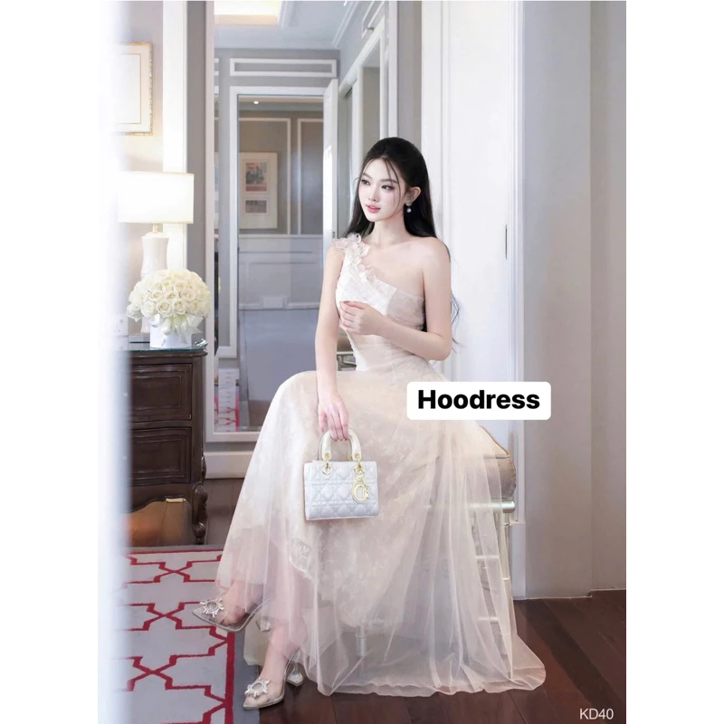 Đầm váy dạ hội cúp ngực phối ren tơ cao cấp - DHLK15 (1)